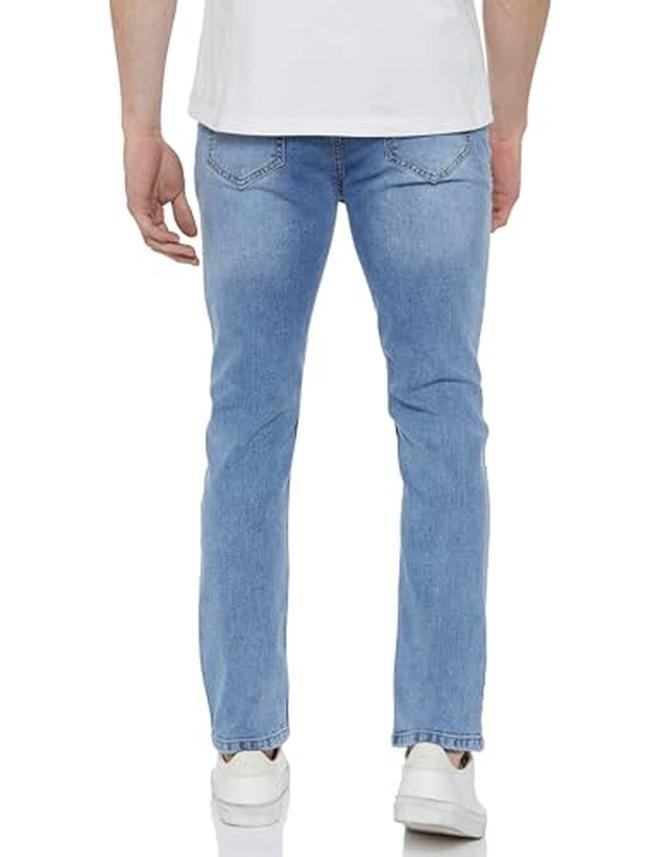 inkd Men's Slim Fit Jeans - Mid-Rise | Cotton Blend | Stretchable Fabric | Jeans for Men | Classic 5 Pocket Styling - Image 2
